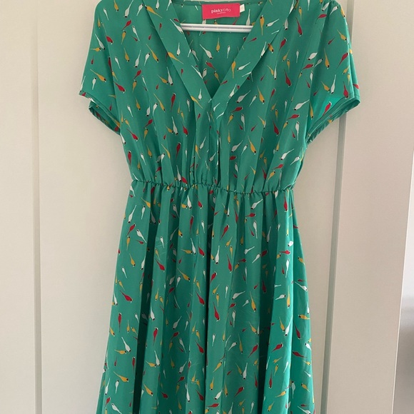 Pinkyotto Bird Dress Size Small - Picture 1 of 3